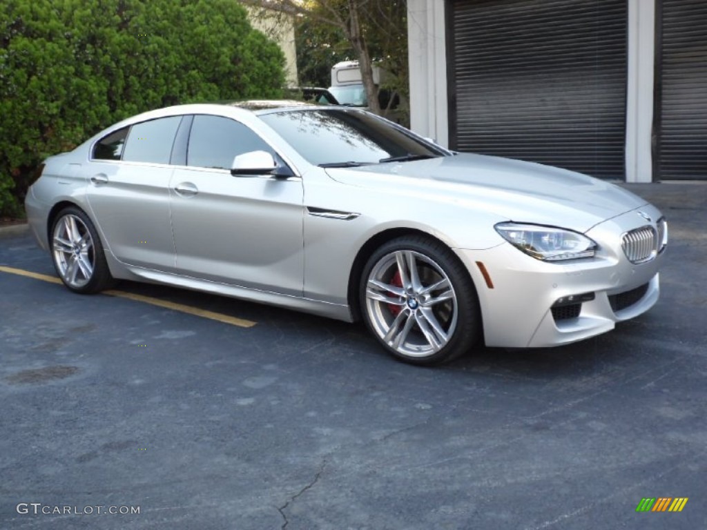 2013 6 Series 650i Gran Coupe - Titanium Silver Metallic / Vermillion Red photo #2