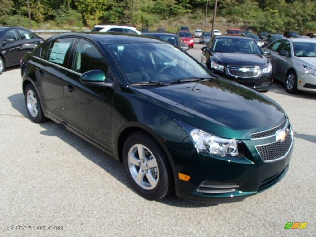 2014 Cruze LT - Rainforest Green Metallic / Jet Black photo #3