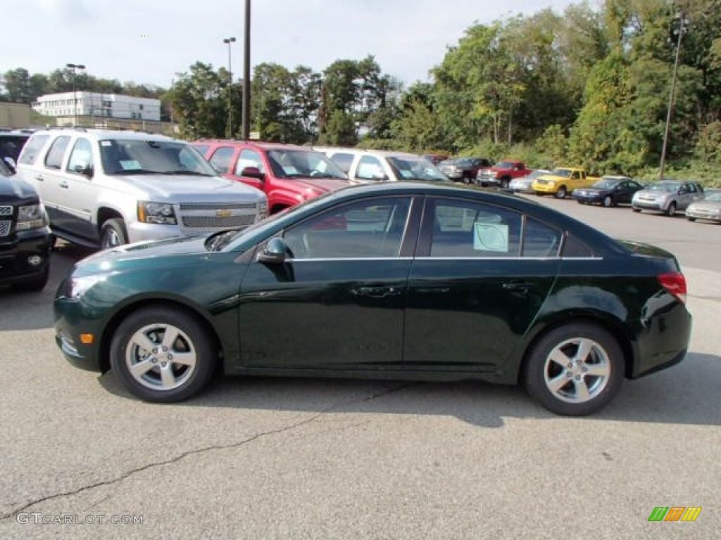 2014 Cruze LT - Rainforest Green Metallic / Jet Black photo #8