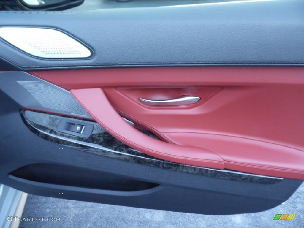 2013 6 Series 650i Gran Coupe - Titanium Silver Metallic / Vermillion Red photo #23