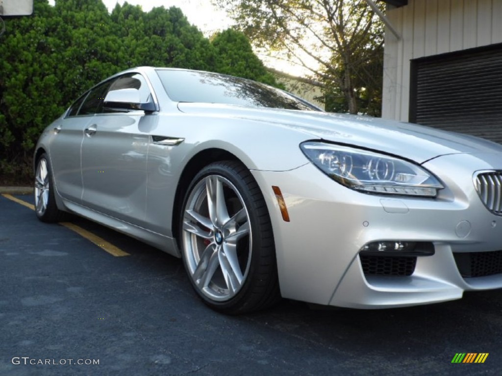 2013 6 Series 650i Gran Coupe - Titanium Silver Metallic / Vermillion Red photo #28