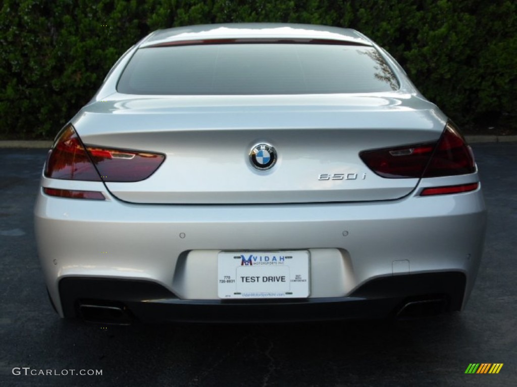 2013 6 Series 650i Gran Coupe - Titanium Silver Metallic / Vermillion Red photo #33