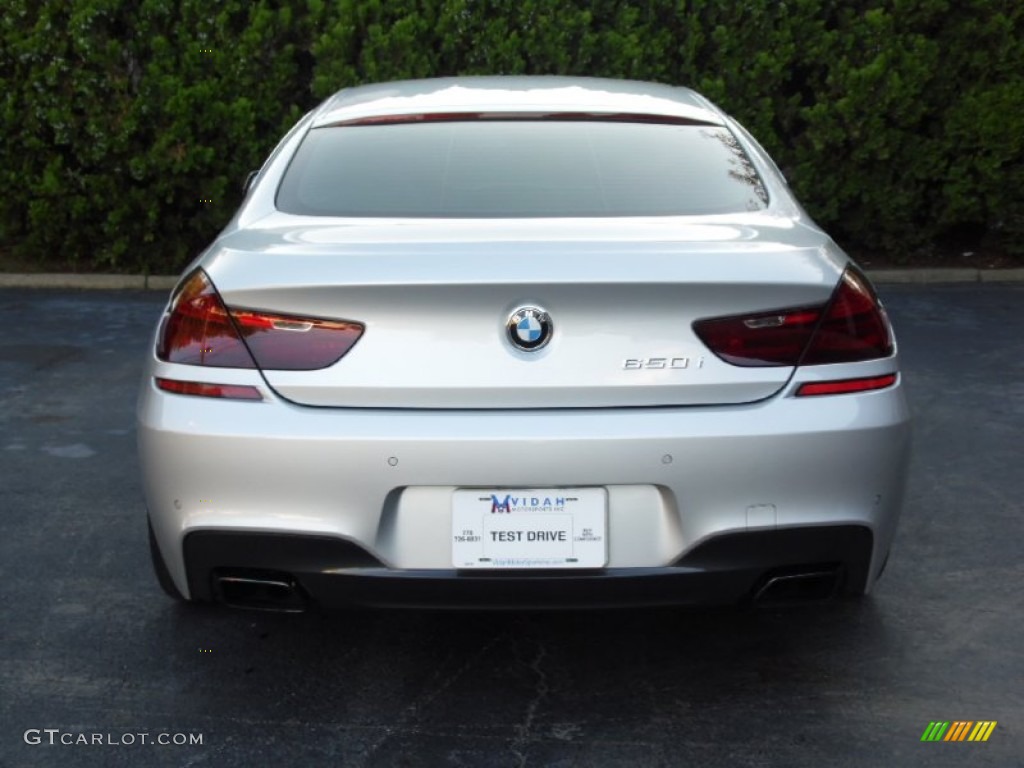 2013 6 Series 650i Gran Coupe - Titanium Silver Metallic / Vermillion Red photo #34