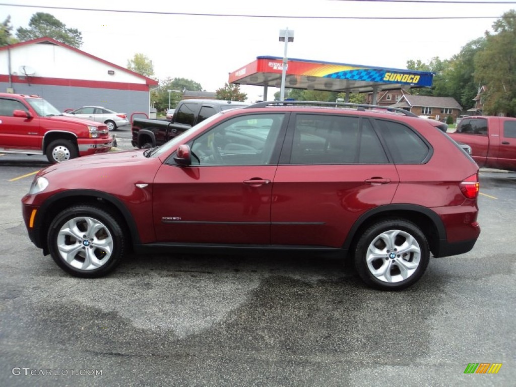 2011 X5 xDrive 50i - Vermilion Red Metallic / Black photo #1