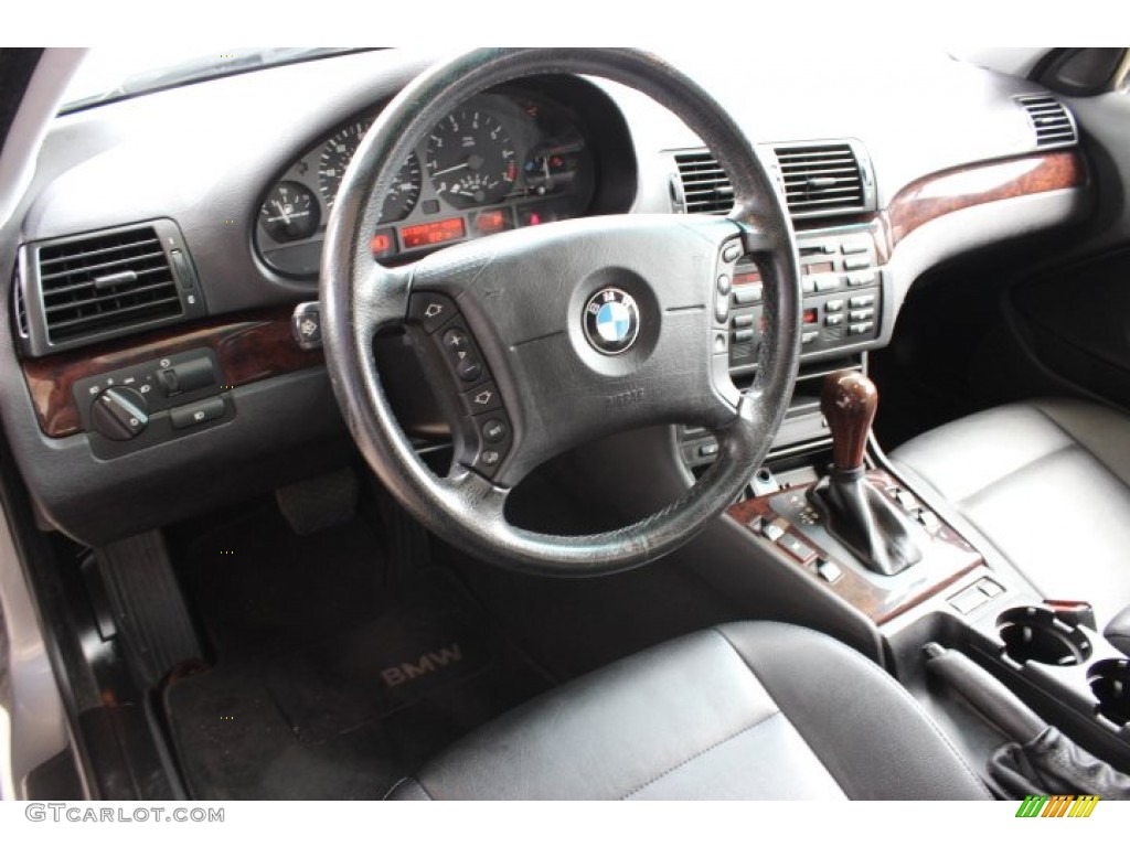 2004 3 Series 325xi Sedan - Silver Grey Metallic / Black photo #13