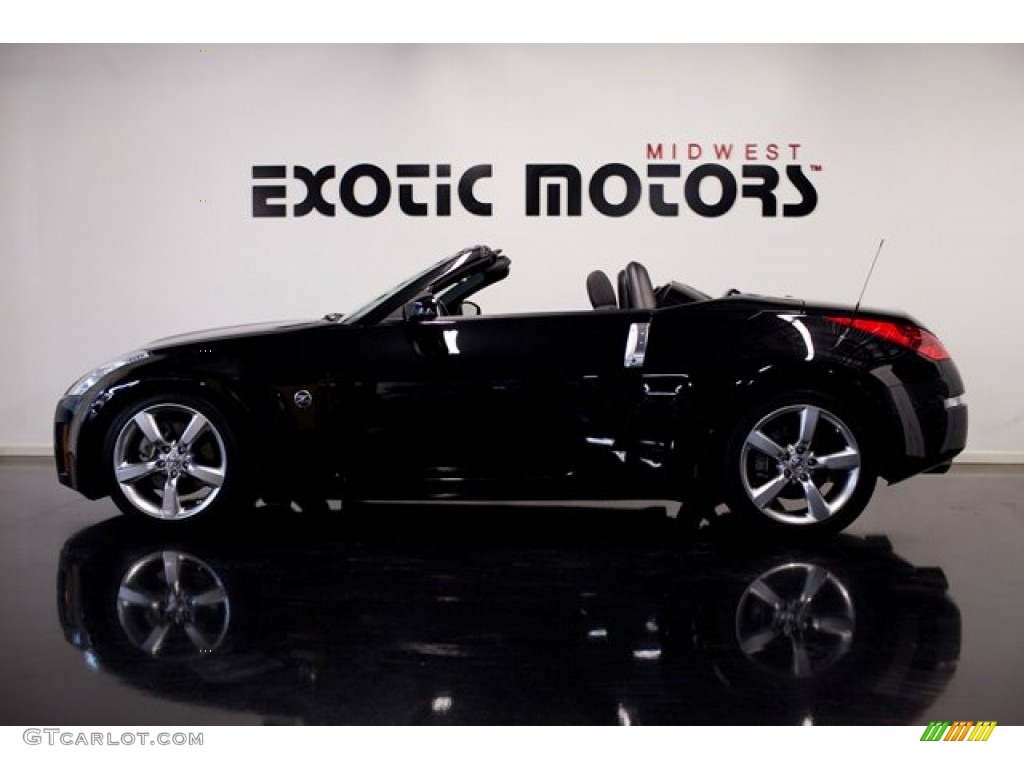 2008 350Z Touring Roadster - Magnetic Black / Charcoal photo #1