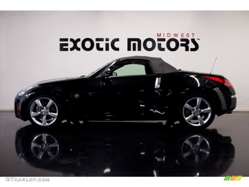 2008 350Z Touring Roadster - Magnetic Black / Charcoal photo #3