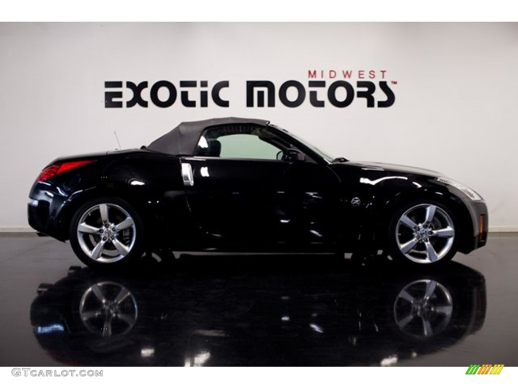 2008 350Z Touring Roadster - Magnetic Black / Charcoal photo #4