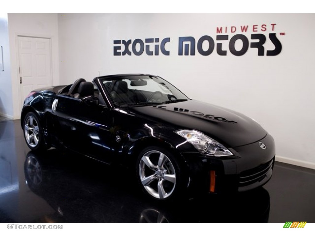 2008 350Z Touring Roadster - Magnetic Black / Charcoal photo #5