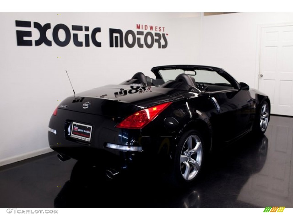 2008 350Z Touring Roadster - Magnetic Black / Charcoal photo #8