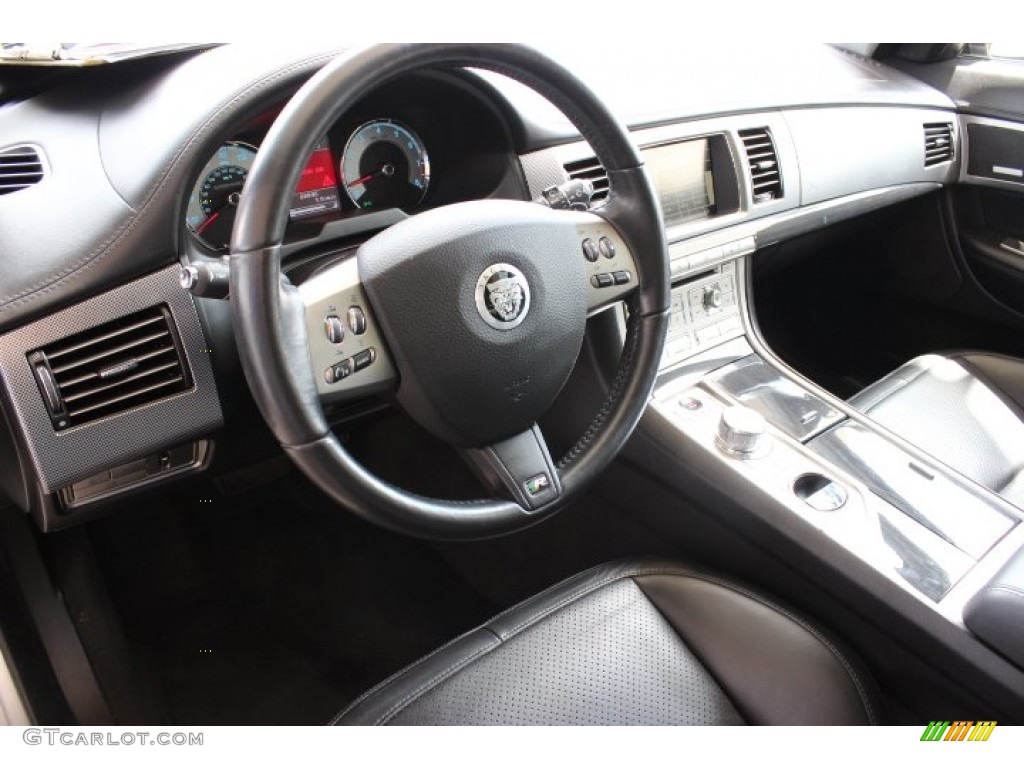 Warm Charcoal Interior 2010 Jaguar XF XFR Sport Sedan Photo #86302489