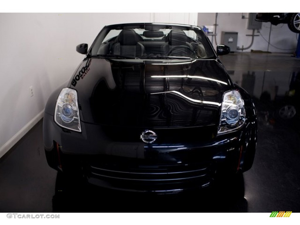2008 350Z Touring Roadster - Magnetic Black / Charcoal photo #13