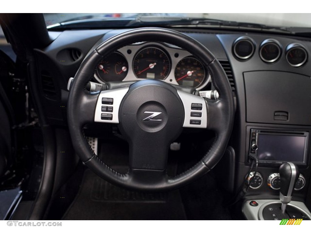 2008 350Z Touring Roadster - Magnetic Black / Charcoal photo #43