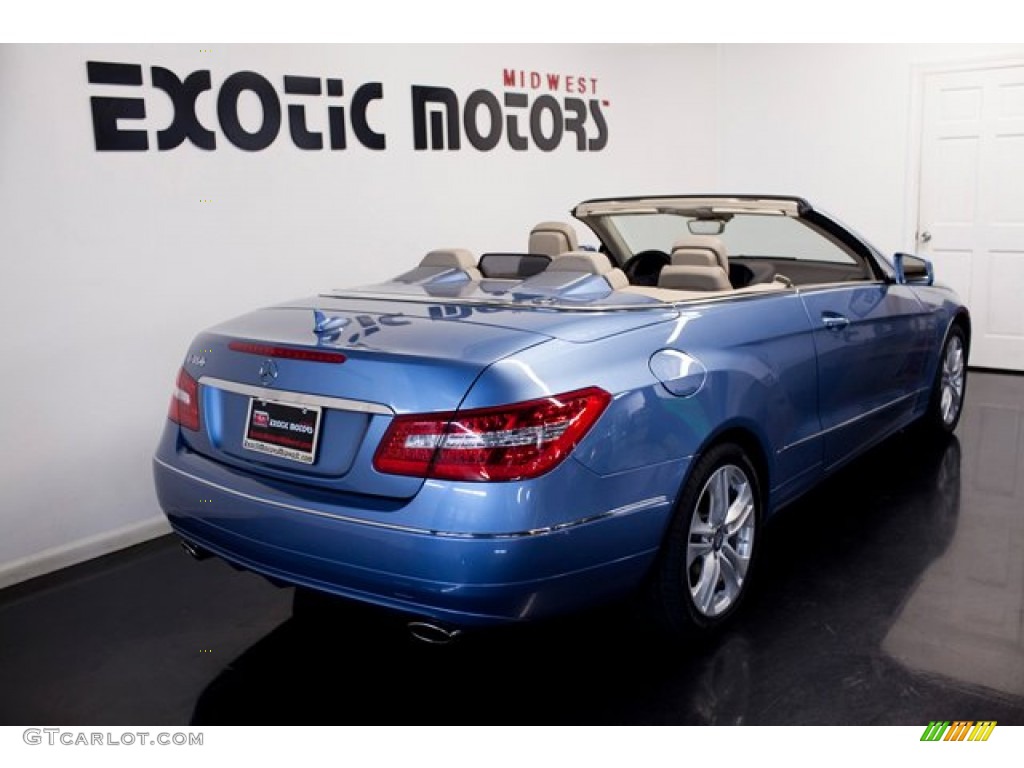 2011 E 350 Cabriolet - Quartz Blue Metallic / Almond/Mocha photo #8