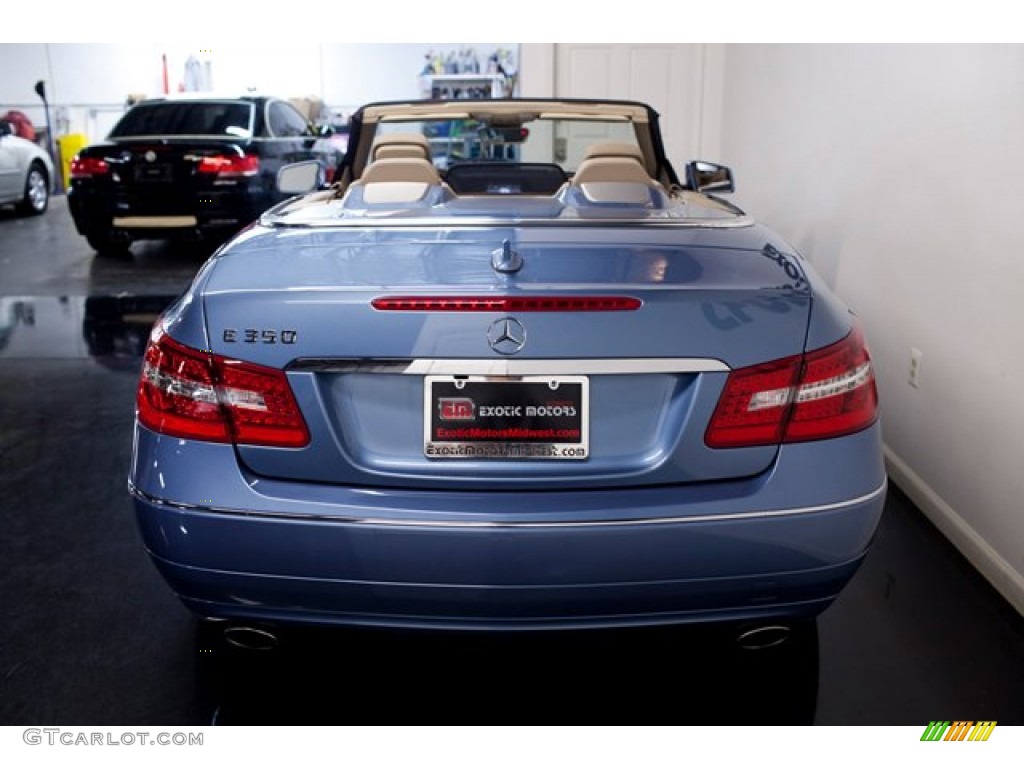 2011 E 350 Cabriolet - Quartz Blue Metallic / Almond/Mocha photo #14