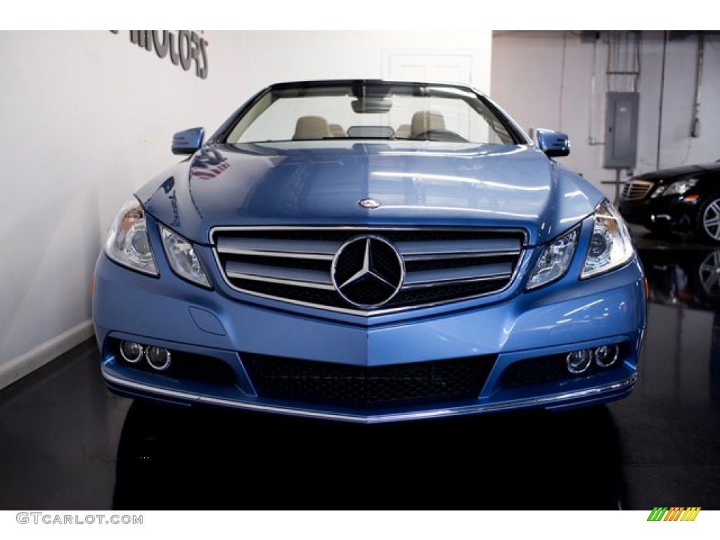 2011 E 350 Cabriolet - Quartz Blue Metallic / Almond/Mocha photo #15