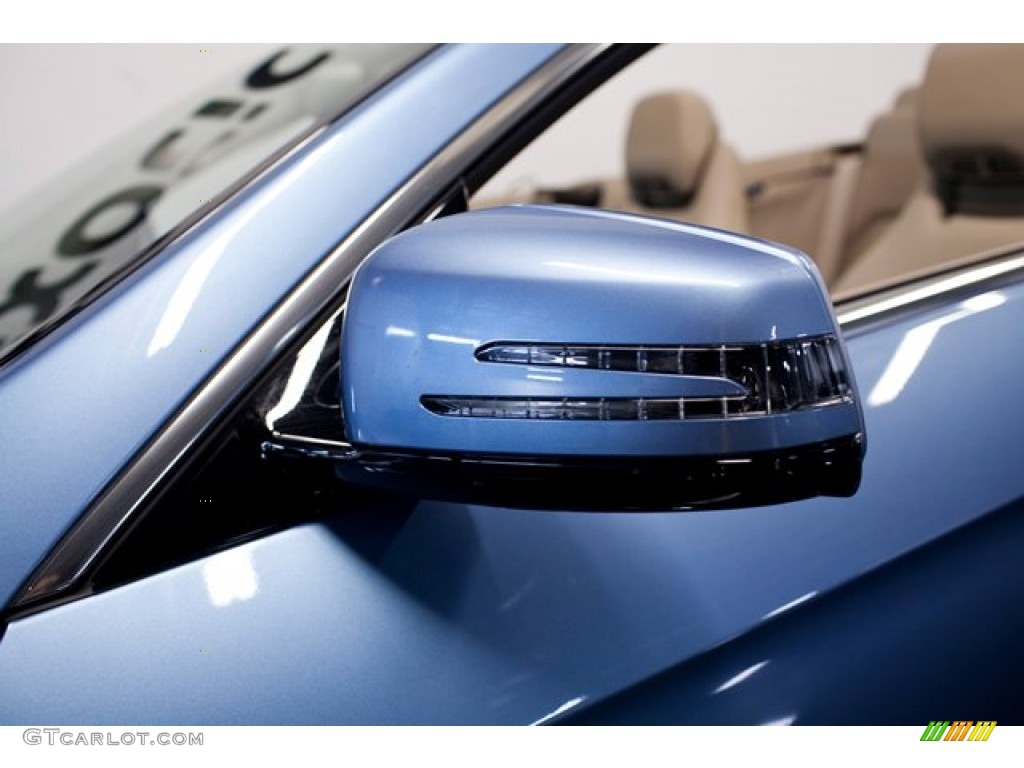 2011 E 350 Cabriolet - Quartz Blue Metallic / Almond/Mocha photo #22