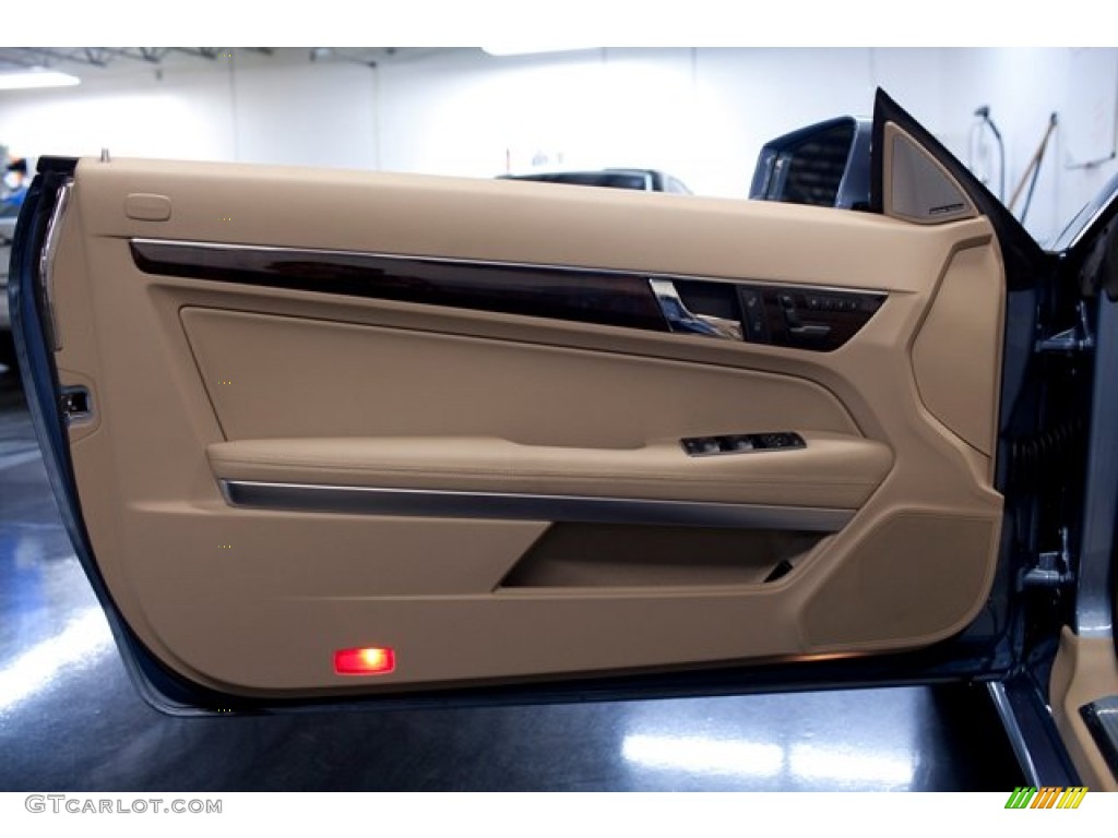 2011 Mercedes-Benz E 350 Cabriolet Almond/Mocha Door Panel Photo #86304018