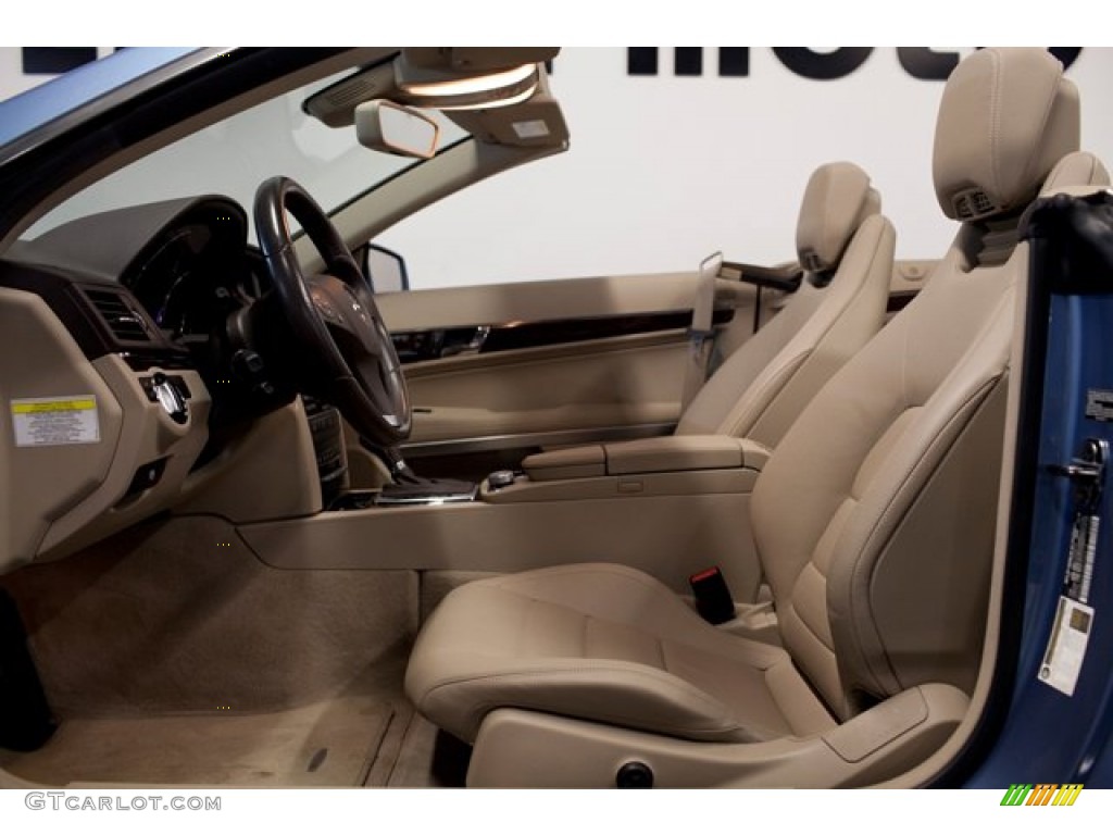 Almond/Mocha Interior 2011 Mercedes-Benz E 350 Cabriolet Photo #86304090