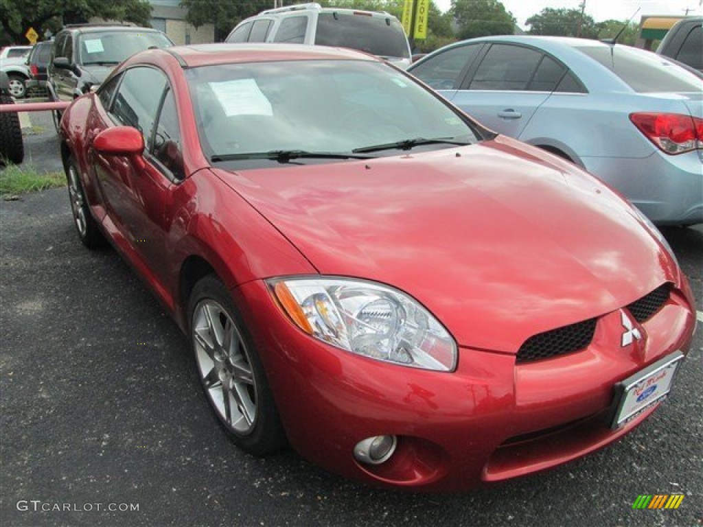 2008 Eclipse GT Coupe - Sunset Orange Pearlescent / Dark Charcoal photo #4