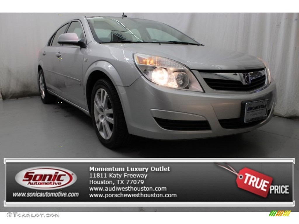 2007 Aura XE - Silver Pearl Metallic / Gray photo #1