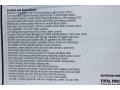 2014 Porsche Panamera Turbo Window Sticker