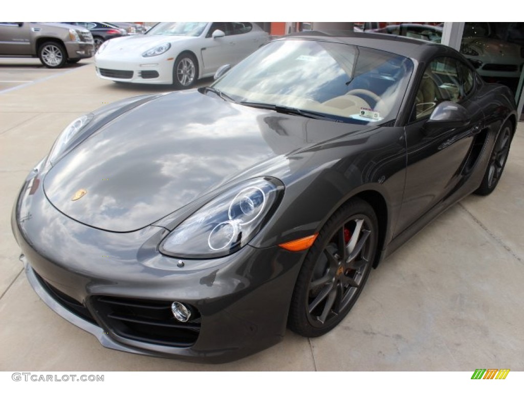 Agate Grey Metallic 2014 Porsche Cayman S Exterior Photo #86310534