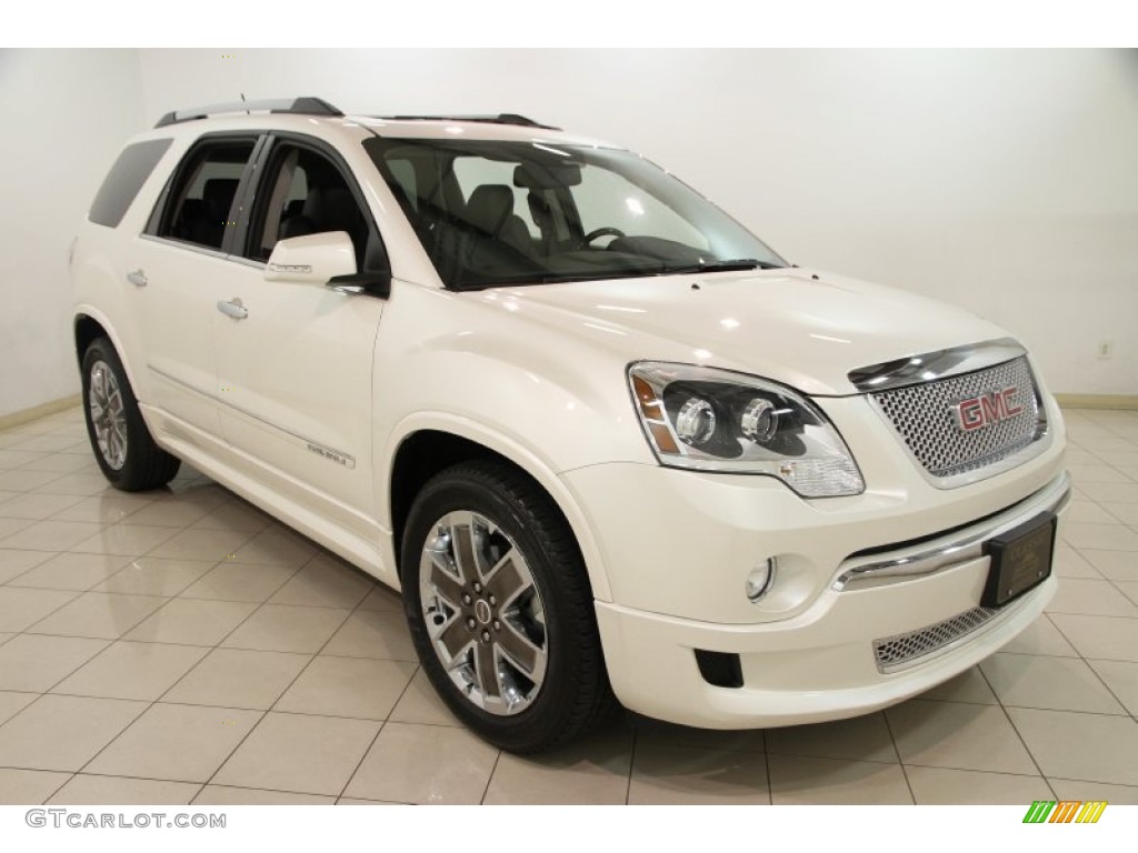 2011 Acadia Denali - White Diamond Tintcoat / Ebony photo #1