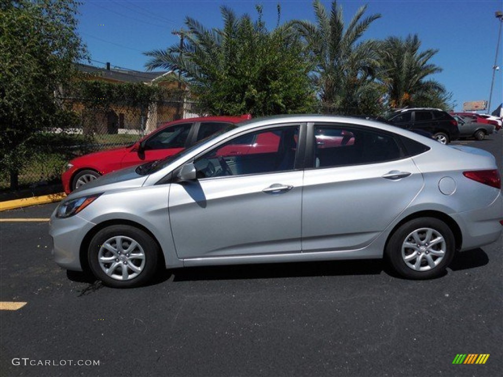 2012 Accent GLS 4 Door - Ironman Silver / Gray photo #6