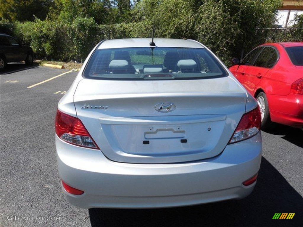 2012 Accent GLS 4 Door - Ironman Silver / Gray photo #8