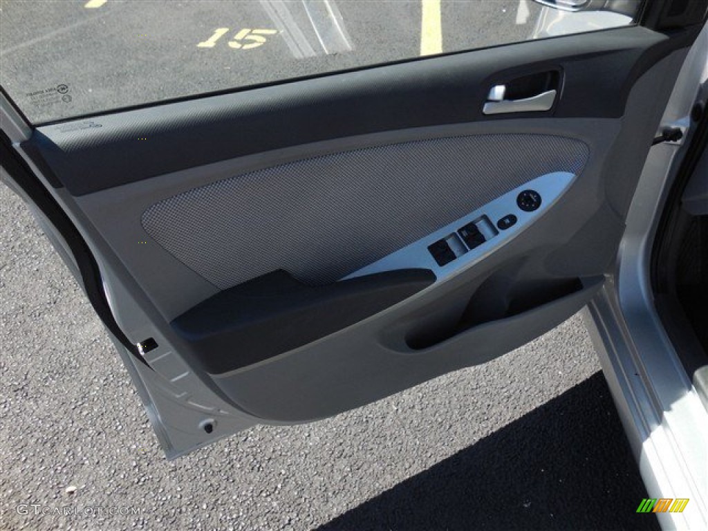 2012 Accent GLS 4 Door - Ironman Silver / Gray photo #10