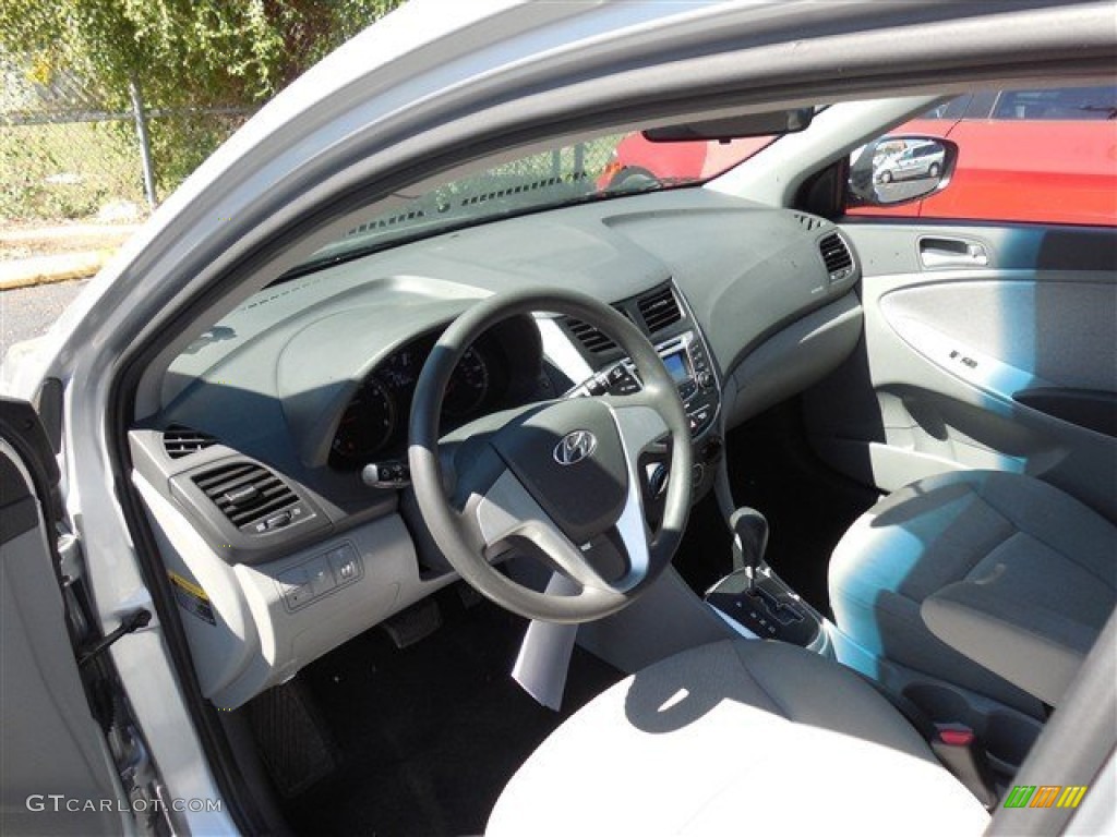 2012 Accent GLS 4 Door - Ironman Silver / Gray photo #11