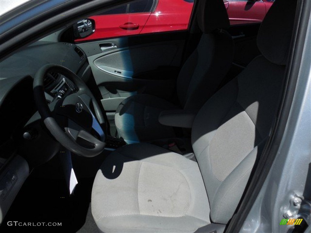 2012 Accent GLS 4 Door - Ironman Silver / Gray photo #12