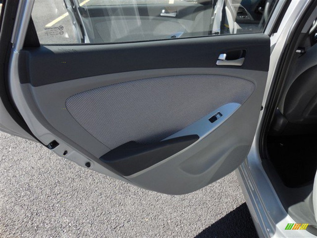 2012 Accent GLS 4 Door - Ironman Silver / Gray photo #13