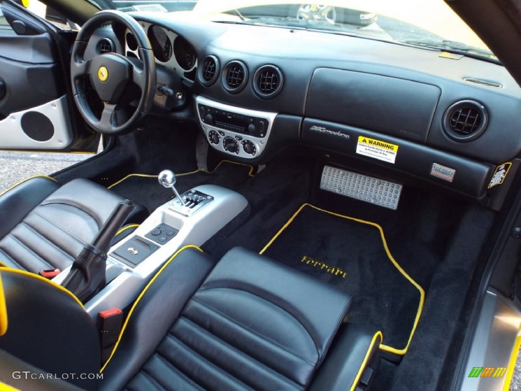 2002 Ferrari 360 Modena Black Dashboard Photo #86315638