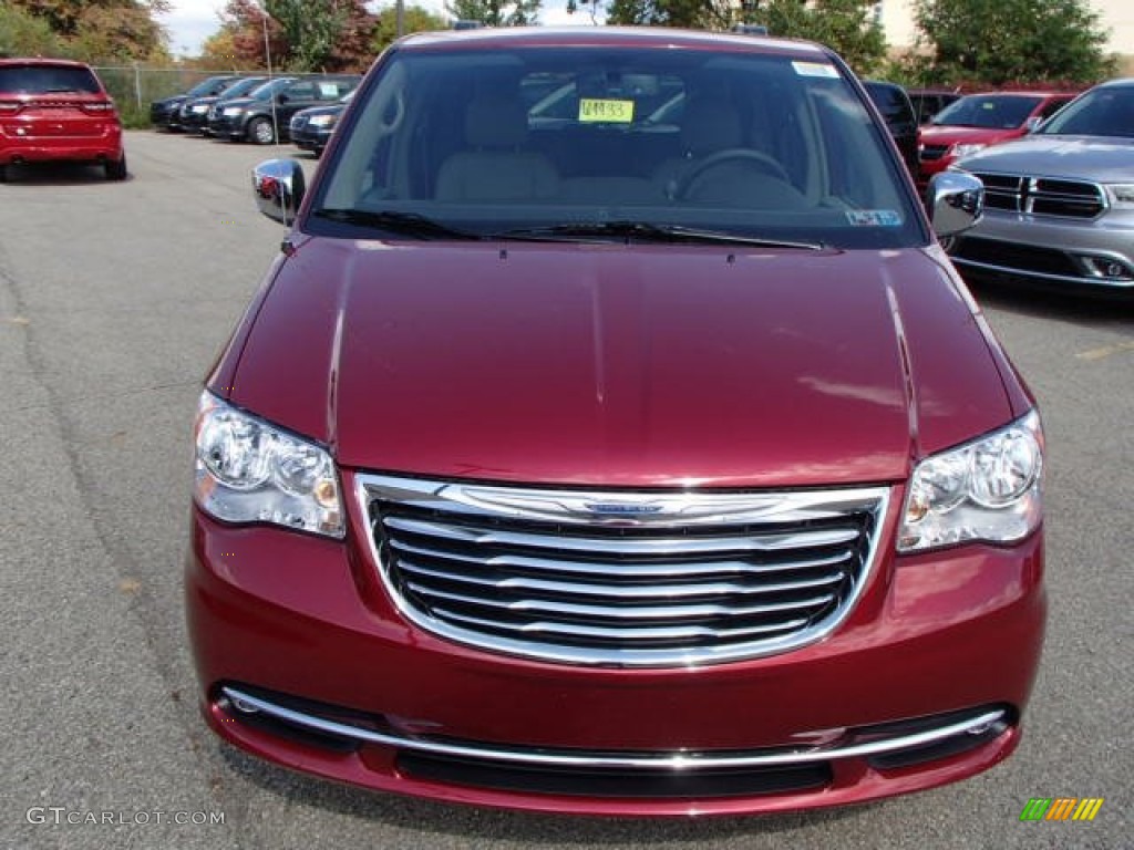 2014 Town & Country Touring-L - Deep Cherry Red Crystal Pearl / Dark Frost Beige/Medium Frost Beige photo #3