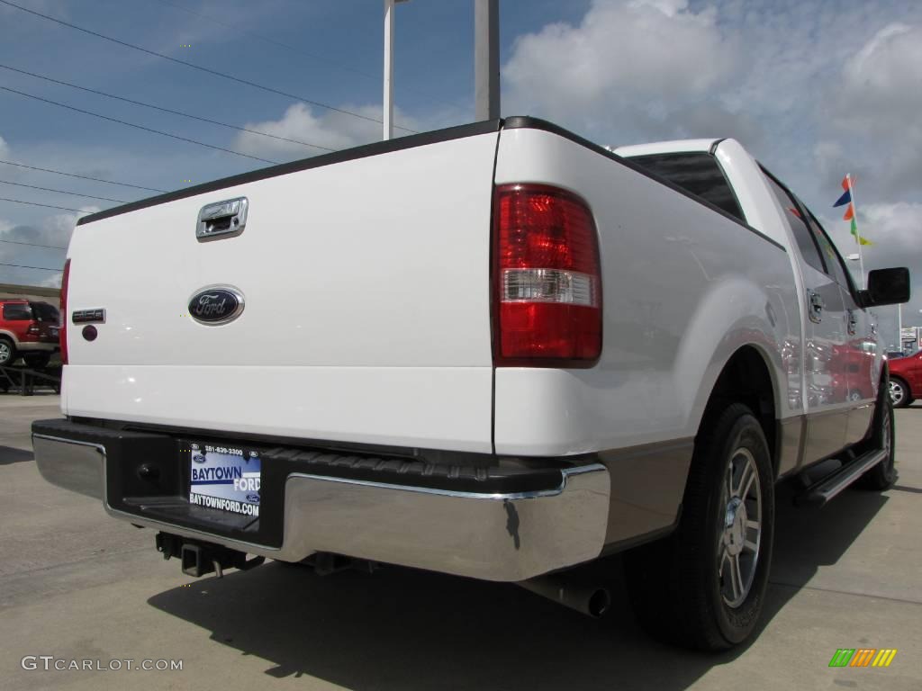 2006 F150 XLT SuperCrew - Oxford White / Tan photo #5