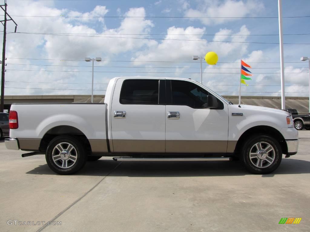 2006 F150 XLT SuperCrew - Oxford White / Tan photo #6