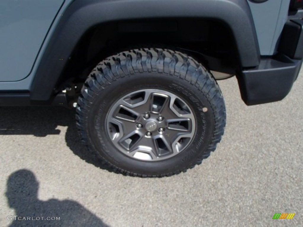 2014 Wrangler Unlimited Rubicon 4x4 - Anvil / Black photo #9