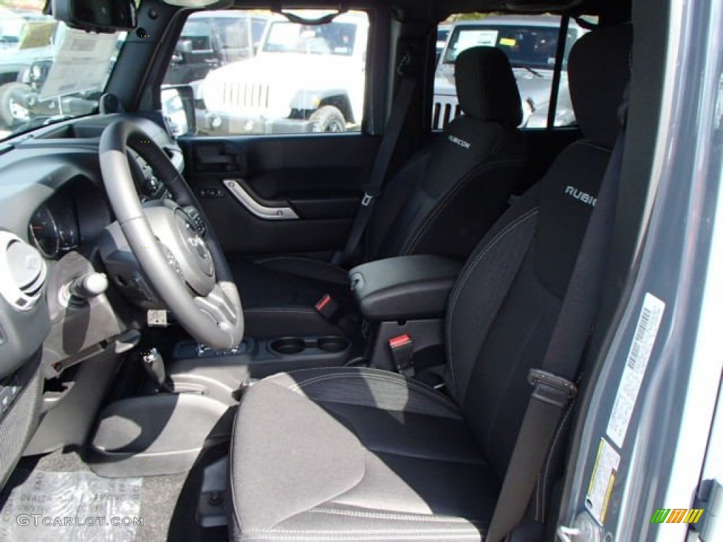 2014 Wrangler Unlimited Rubicon 4x4 - Anvil / Black photo #10