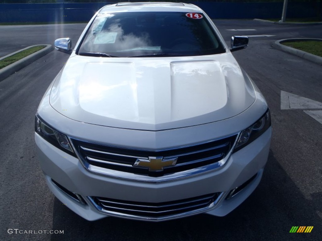 2014 Impala LTZ - White Diamond Tricoat / Jet Black photo #2