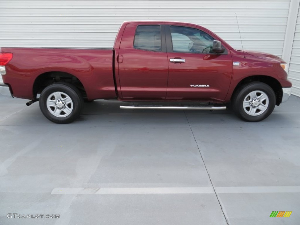 2008 Tundra Double Cab - Salsa Red Pearl / Beige photo #3