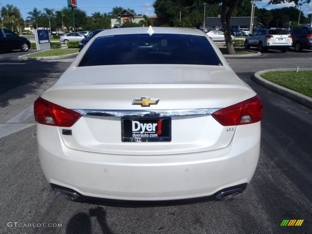 2014 Impala LTZ - White Diamond Tricoat / Jet Black photo #4