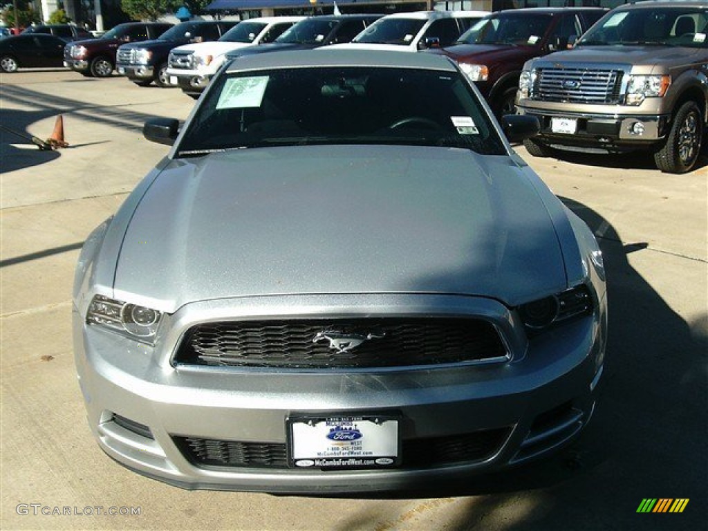 2013 Mustang V6 Coupe - Ingot Silver Metallic / Charcoal Black photo #1