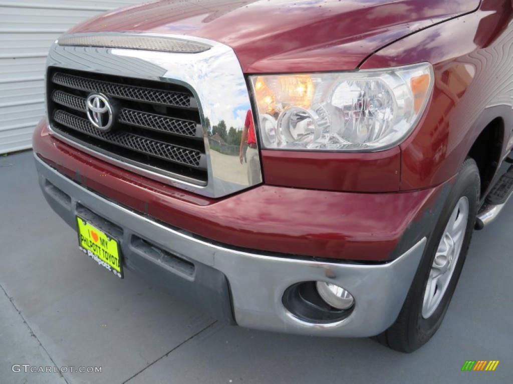2008 Tundra Double Cab - Salsa Red Pearl / Beige photo #26
