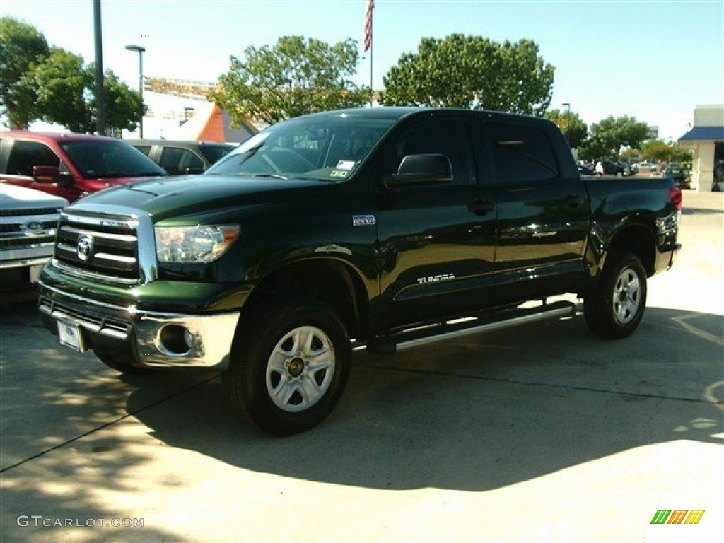 2011 Tundra CrewMax - Spruce Green Mica / Graphite Gray photo #2