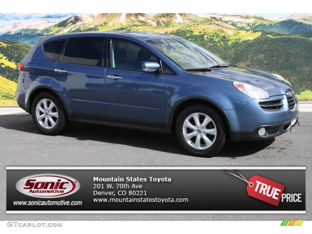 2007 B9 Tribeca Limited 7 Passenger - Newport Blue Pearl / Slate Gray photo #1