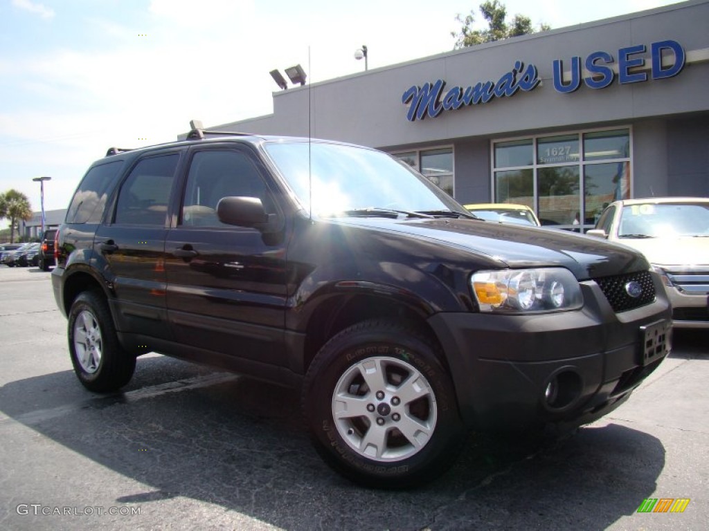 2005 Escape XLT V6 - Black / Medium/Dark Flint Grey photo #26