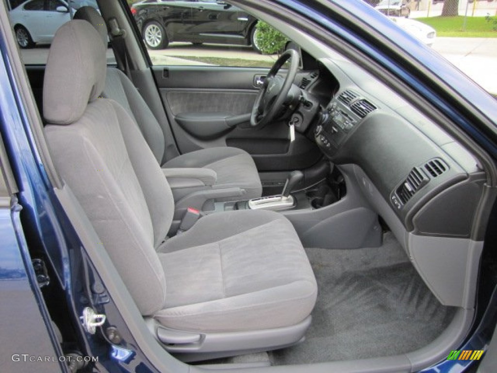 2004 Civic EX Sedan - Eternal Blue Pearl / Gray photo #18