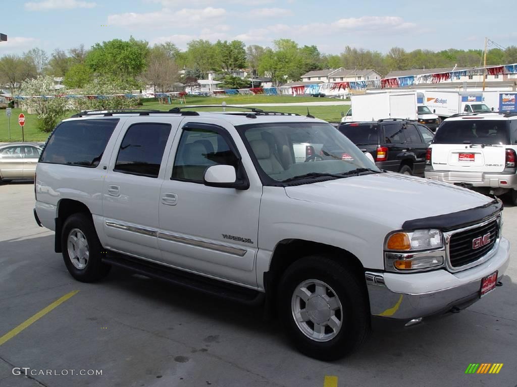 2004 Yukon XL 1500 SLT 4x4 - Summit White / Neutral/Shale photo #29